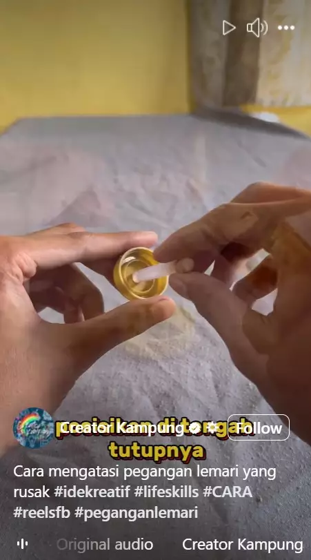 mengatasi gagang pintu lemari yang rusak © Facebook mengatasi gagang pintu lemari yang rusak © Facebook