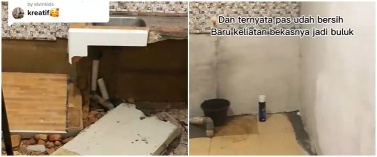 Dapur ukuran 3x3 meter ini berantakan, dimakeover jadi lebih rapi dan estetik, intip potretnya