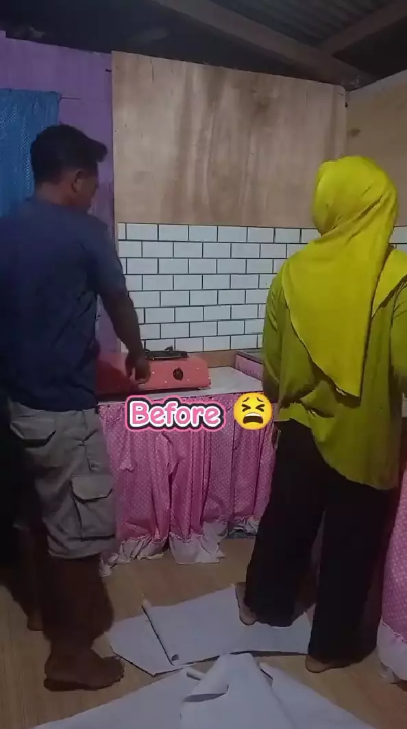 dapur buluk jadi estetik serba pink © TikTok dapur buluk jadi estetik serba pink © TikTok
