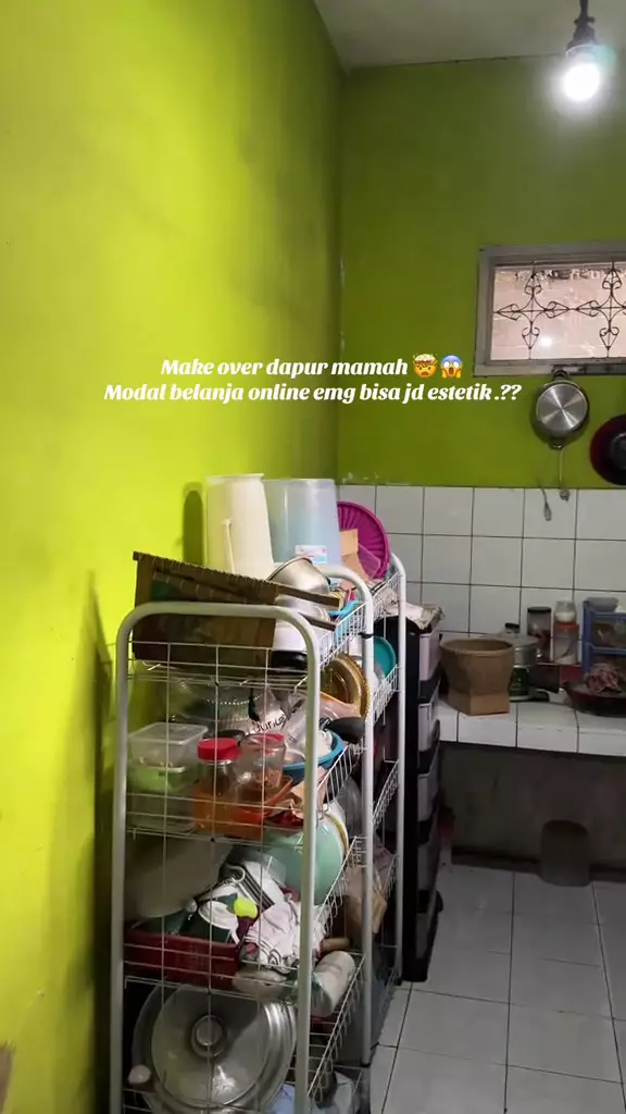 dapur ibu di-makeover pakai barang dari dapur  © 2025 TikTok