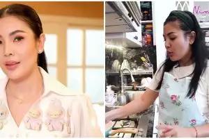 9 Potret dapur rumah Nindy Ayunda, interiornya megah dan klasik berlapis granit