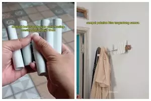 Cara buat gantungan baju multifungsi yang irit tempat, murah hanya gunakan bahan bekas