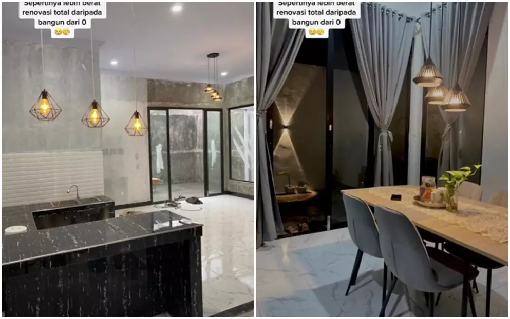before after rumah renovasi © TikTok before after rumah renovasi © TikTok