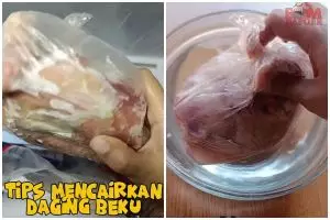 Cuma 10 menit, cara mengempukkan daging ayam beku pakai 2 bahan dapur