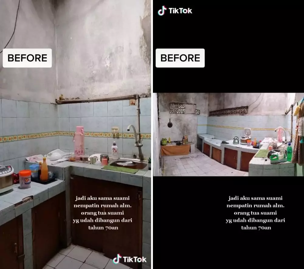 renovasi dapur 70an © TikTok renovasi dapur 70an © TikTok