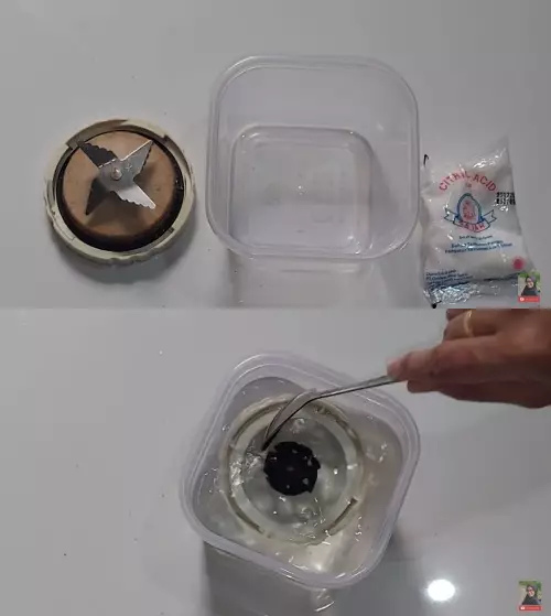 Trik bersihkan bagian bawah pisau blender © YouTube