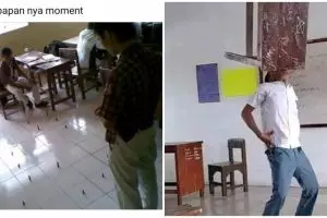 11 Tingkah lucu murid kalau lagi gabut di kelas, kreatif campur absurdnya di luar nalar
