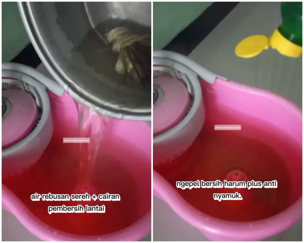 Trik ngepel lantai agar cepat kering © Instagram