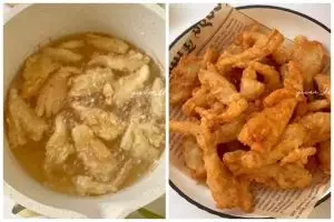 Trik menggoreng jamur tiram agar tetap renyah meski tak ditambah tepung beras atau baking soda