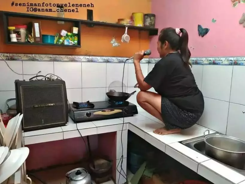 potret kocak desain dapur warga Berbagai sumber