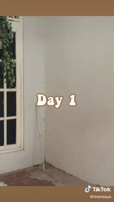 makeover teras kontrakan © TikTok makeover teras kontrakan © TikTok