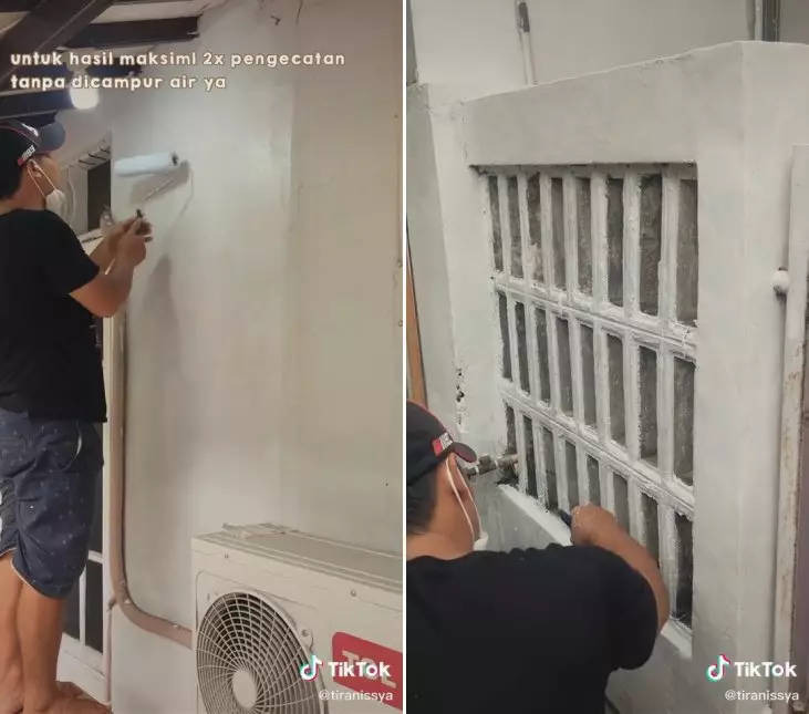 makeover teras kontrakan © TikTok makeover teras kontrakan © TikTok