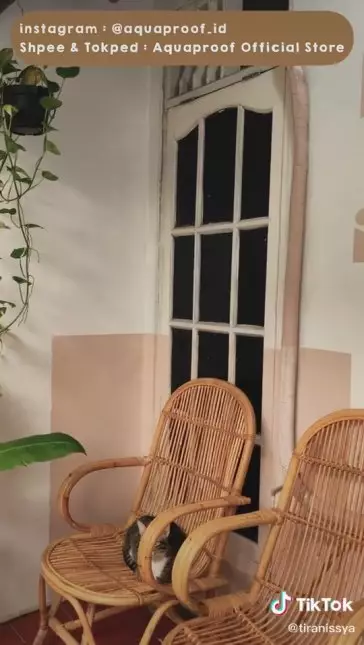 makeover teras kontrakan © TikTok makeover teras kontrakan © TikTok