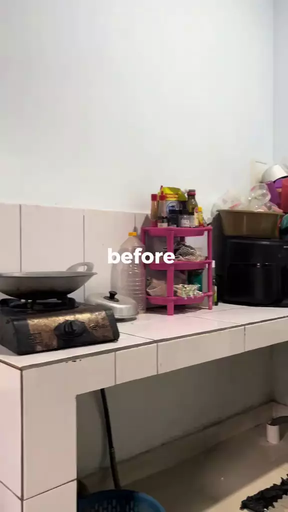 makeover dapur kos jadi estetik © 2025 TikTok