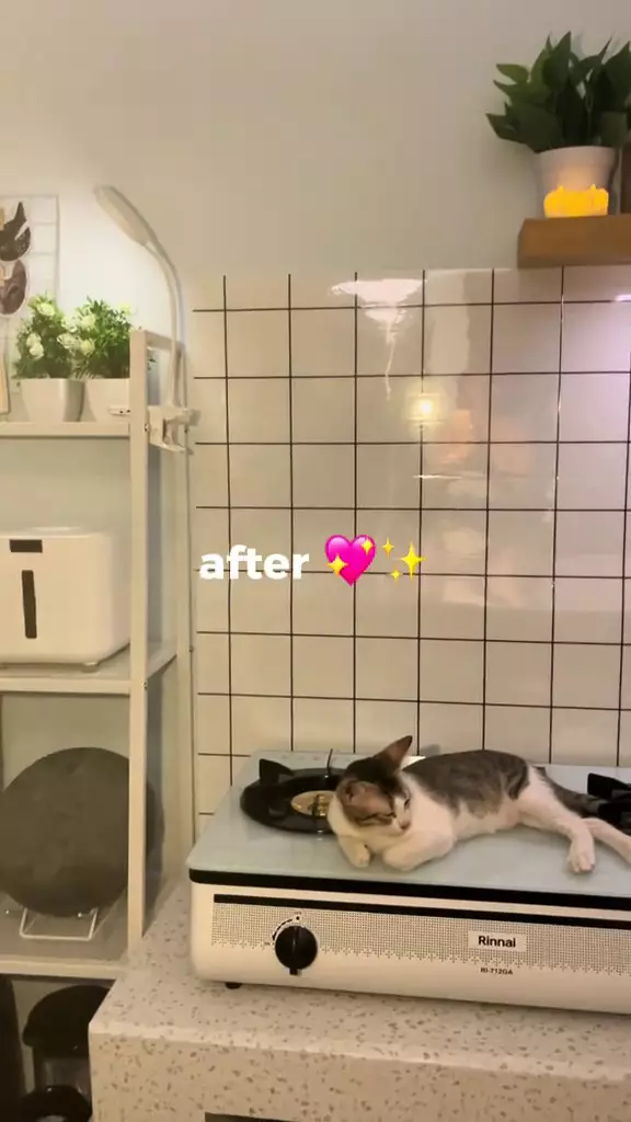 makeover dapur kos jadi estetik © 2025 TikTok