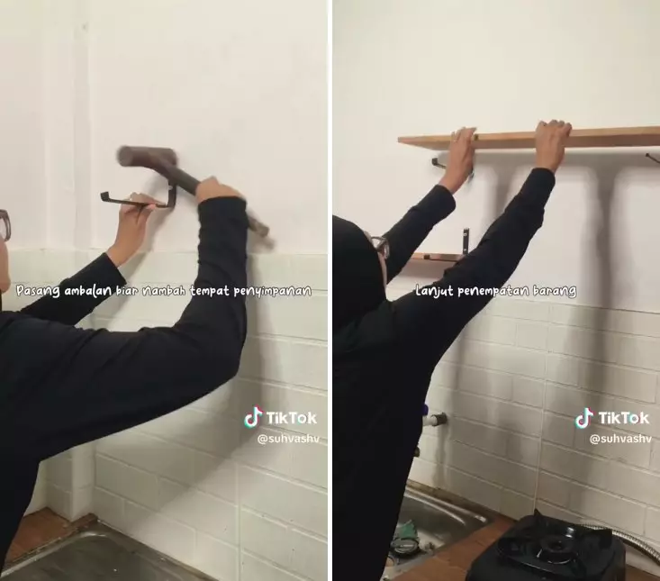 makeover dapur kos kosan © TikTok