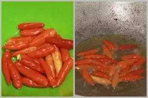 Jangan dibelah atau ditusuk, trik goreng cabai agar tak meletus ini cuma ditambah 1 bahan dapur