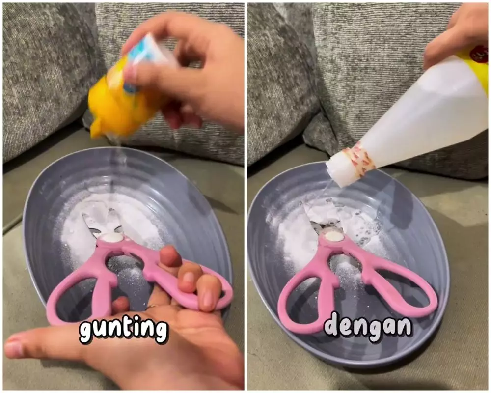 trik menajamkan gunting berkarat © Instagram trik menajamkan gunting berkarat © Instagram