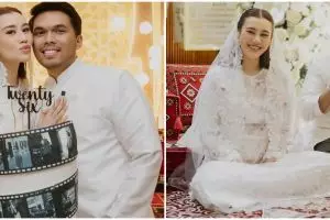 9 Momen Aaliyah Massaid gelar tasyakuran 4 bulan kehamilan, dirayakan bareng ulang tahun Thariq ke-26