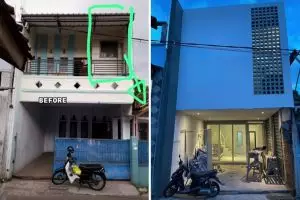 Rumah jadul dua lantai zaman dulu dimakeover pol-polan, 11 hasilnya bikin pengin cepat punya hunian