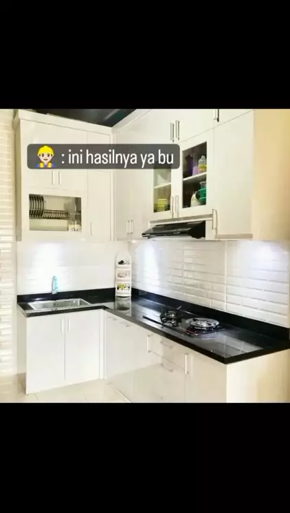 Dapur kampungan direnovasi jadi mewah © TikTok Dapur kampungan direnovasi jadi mewah © TikTok
