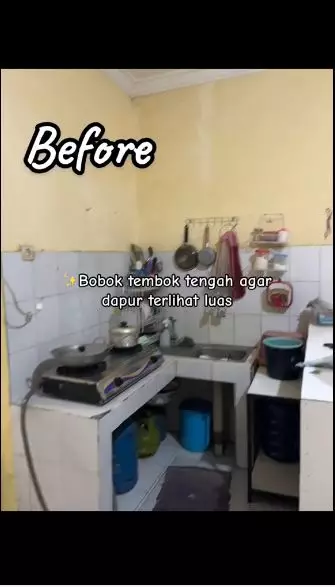 potret dapur sepetak jadi estetik © TikTok potret dapur sepetak jadi estetik © TikTok