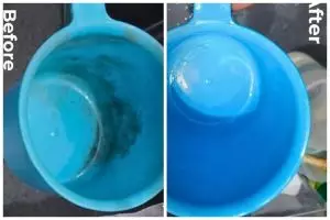 Cara bersihkan gayung berkerak dan berjamur agar kinclong lagi tanpa disikat, tambah 1 bahan dapur