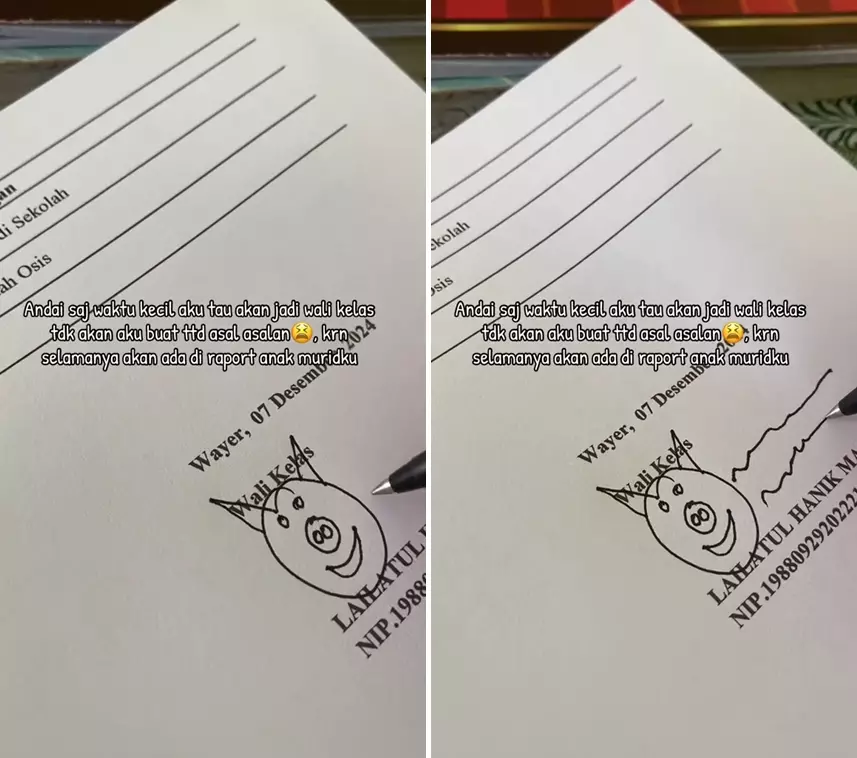 tanda tangan guru kocak © 2025 TikTok