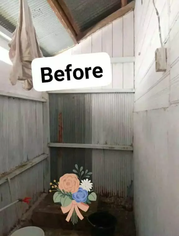 makeover kamar mandi dinding seng jelek jadi bagus © 2025 TikTok