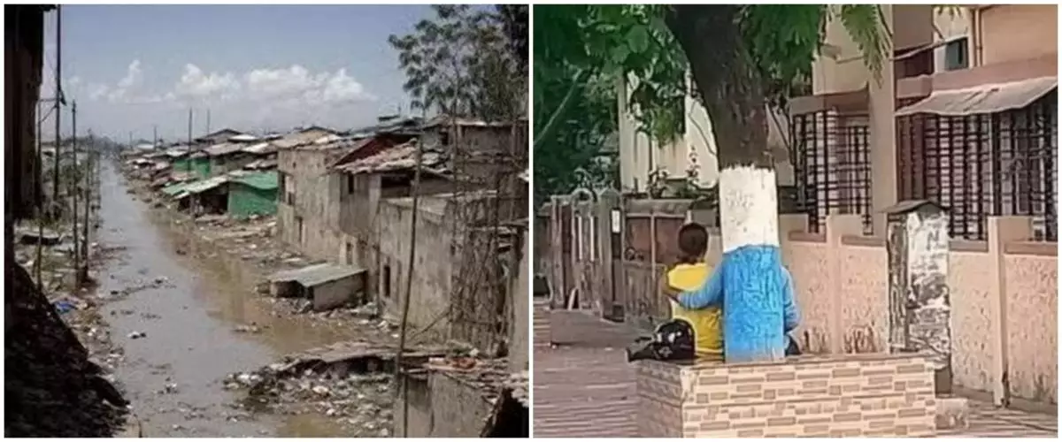 11 Potret kebetulan ini bikin heran, dilihat dua kali baru paham, ada kampung mirip wajah manusia
