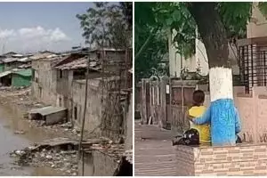 11 Potret kebetulan ini bikin heran, dilihat dua kali baru paham, ada kampung mirip wajah manusia
