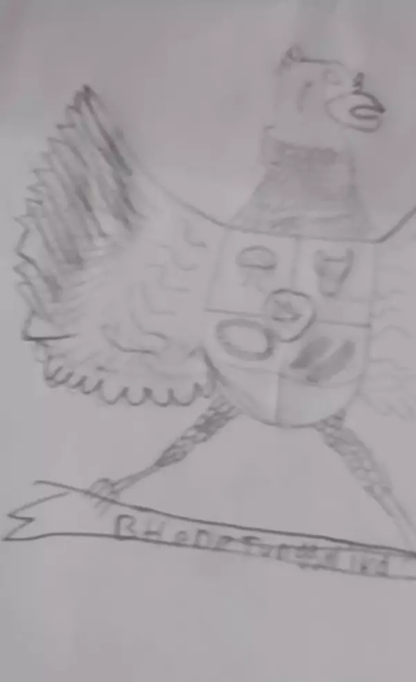 potret hasil gambar burung garuda anak kelas 6 SD © berbagai sumber