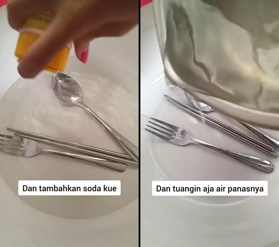 bersihkan sendok kusam pakai baking soda © 2025 TikTok bersihkan sendok kusam pakai baking soda © 2025 TikTok