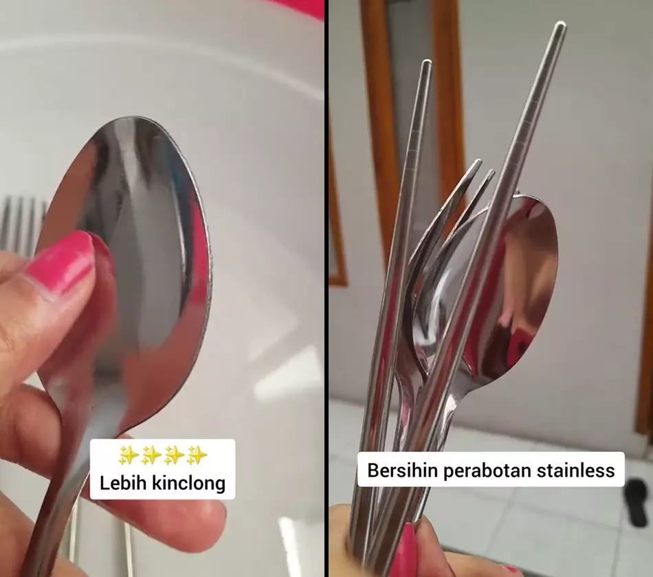 bersihkan sendok kusam pakai baking soda © 2025 TikTok bersihkan sendok kusam pakai baking soda © 2025 TikTok