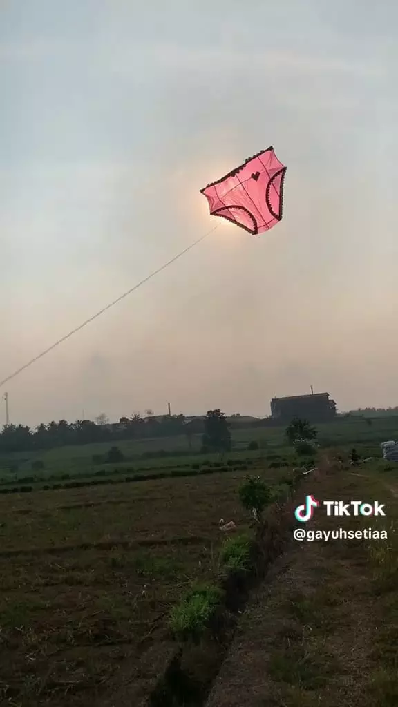 Layangan mirip pakaian dalam © TikTok Layangan mirip pakaian dalam © TikTok