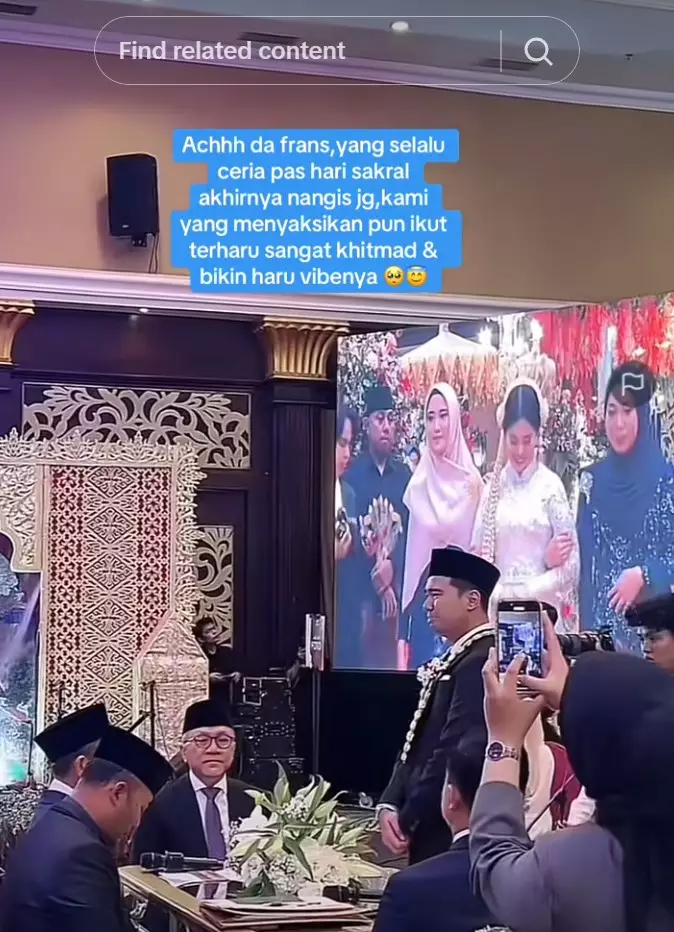 Momen pernikahan Frans Faisal © Berbagai sumber