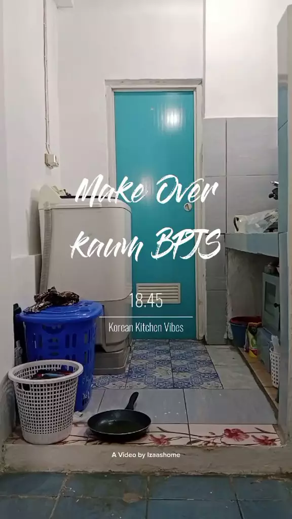 makeover dapur mungil mepet kamar mandi jadi estetik © 2025 TikTok