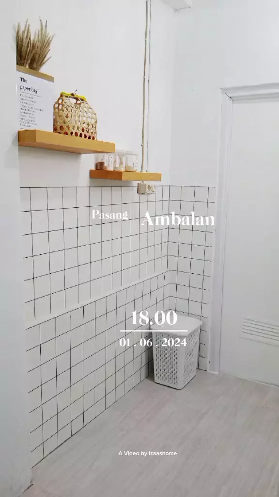 makeover dapur mungil mepet kamar mandi jadi estetik © 2025 TikTok