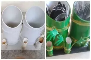 Trik bikin tempat sendok garpu dari pipa bekas ini kreatif, hemat ongkos tak perlu beli baru