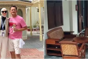 Tradisional ada pendopo kayu, ini 9 potret teras rumah Zaskia Adya Mecca di Jogja dengan keramik jadul