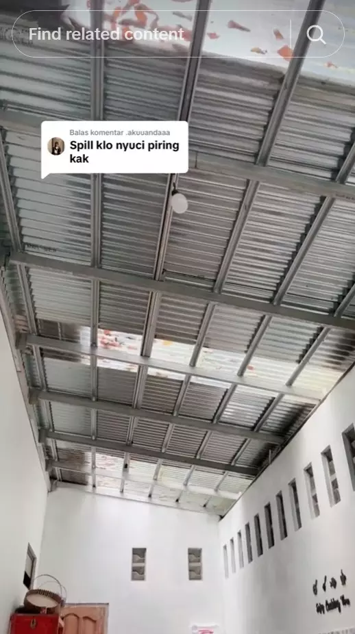 dapur beralas semen interiornya antimainstream © TikTok