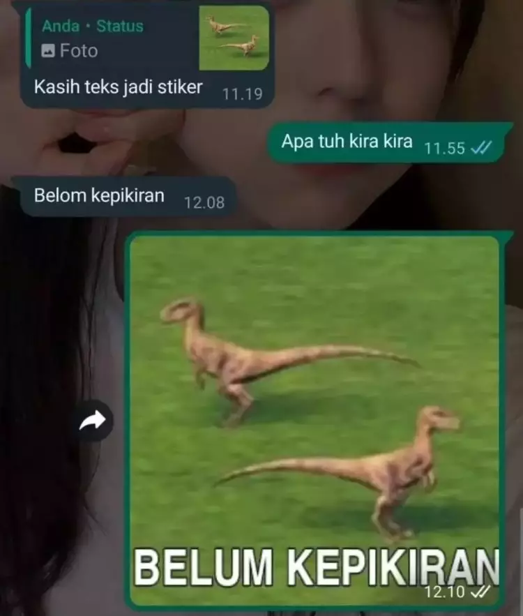 Chat teman bikin geregetan pol Berbagai sumber