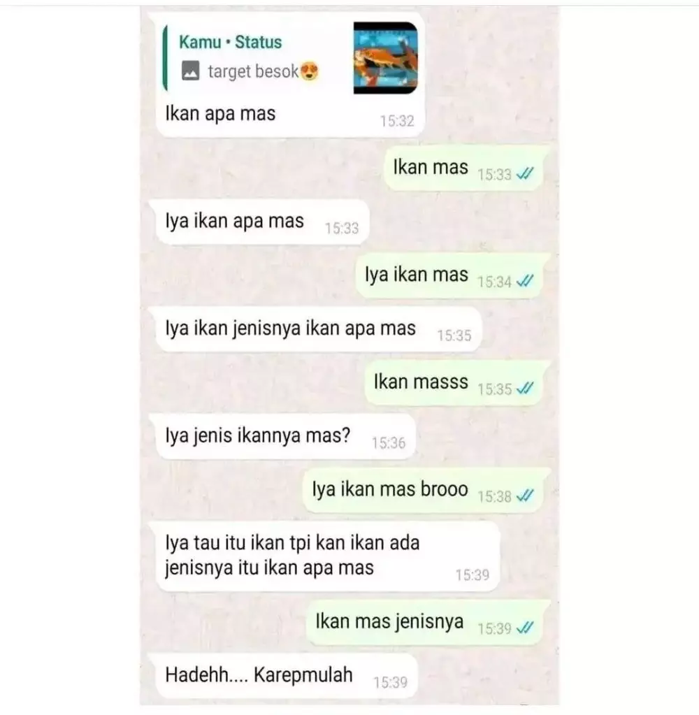 Chat teman bikin geregetan pol Berbagai sumber