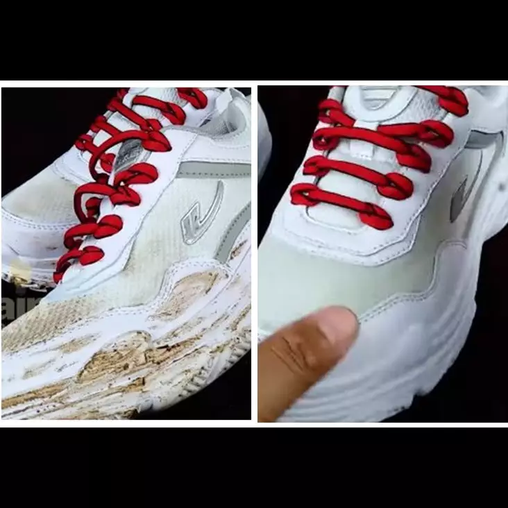 Tak usah dijemur, ini trik membersihkan sepatu kotor dekil jadi putih lagi cuma tambah 1 bahan dapur