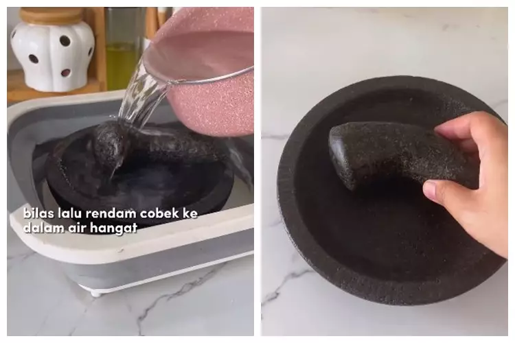 cara ampuh mencuci cobek batu-2024 © 2024 brilio.net