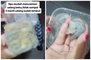 Cuma butuh 5 menit, ini cara mudah mencairkan udang beku supaya teksturnya lembut tanpa mengubah rasa