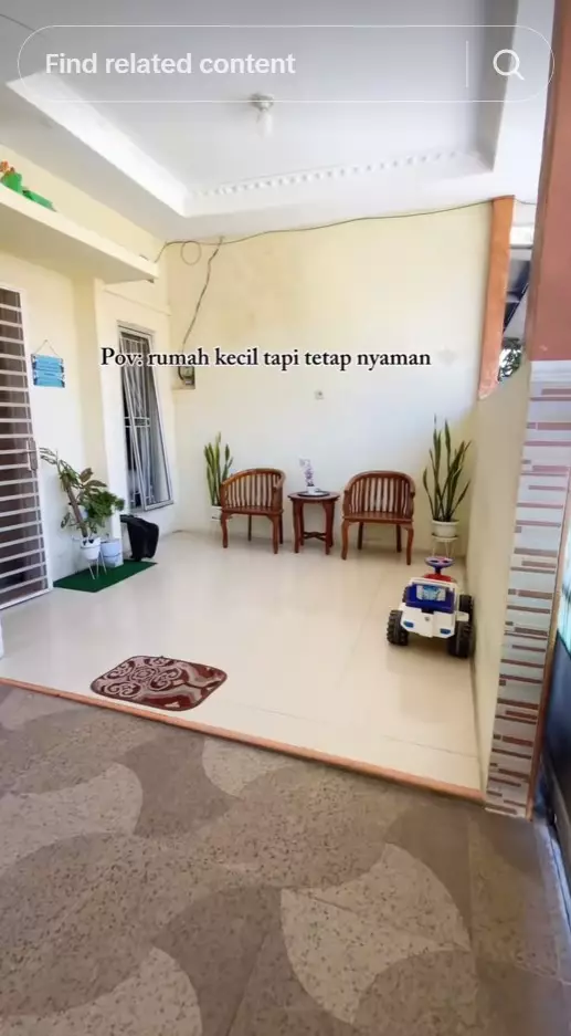 rumah subsidi interiornya antimainstream © TikTok