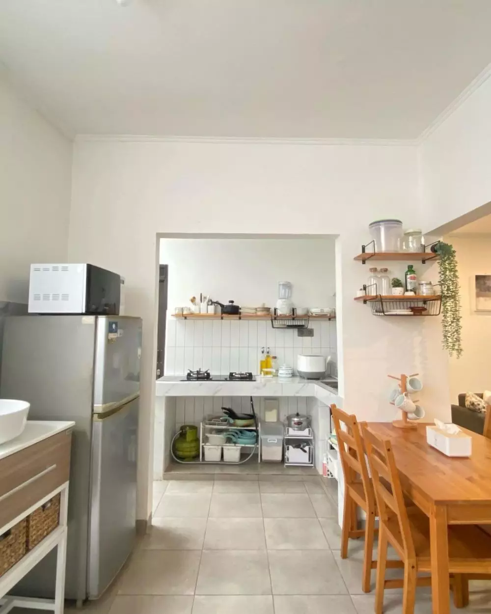 dapur estetik tanpai tirai kolong © 2024 brilio.net