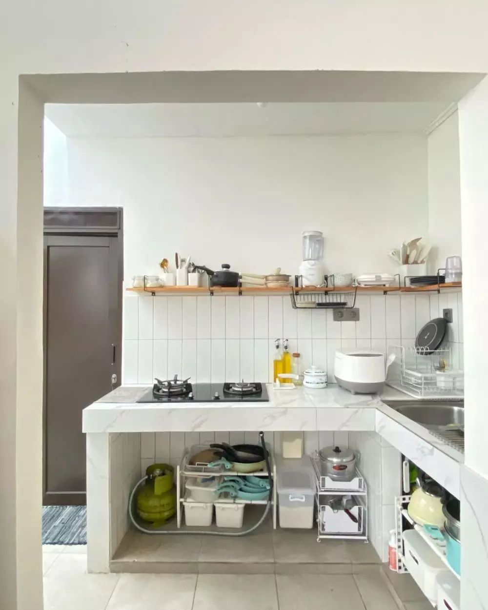 dapur estetik tanpai tirai kolong © 2024 brilio.net