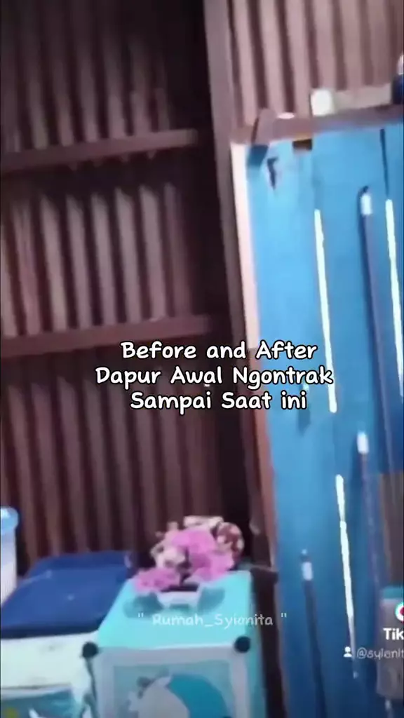 makeover dapur seng kontrakan jadi estetik © 2025 TikTok